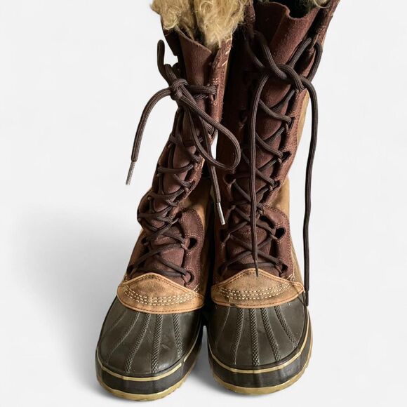 Sorel Cate the Great Fur Leather Boots - Picture 4 of 7